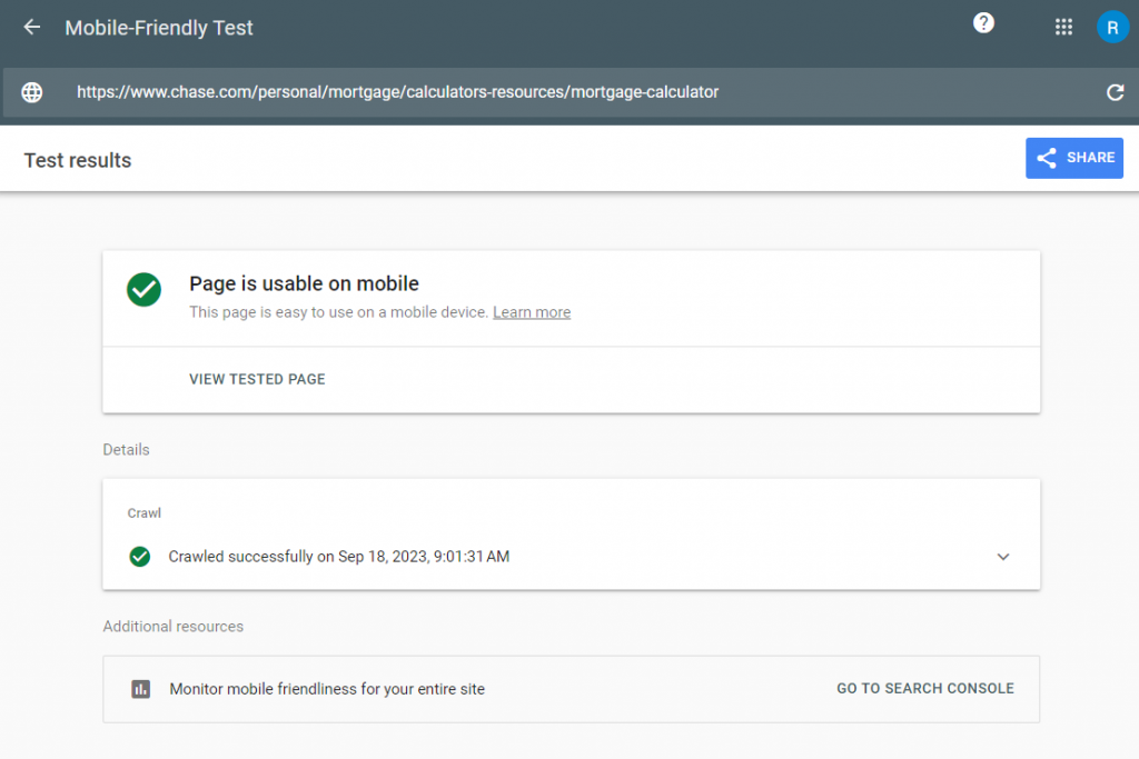 test przyjazności dla urządzeń mobilnych